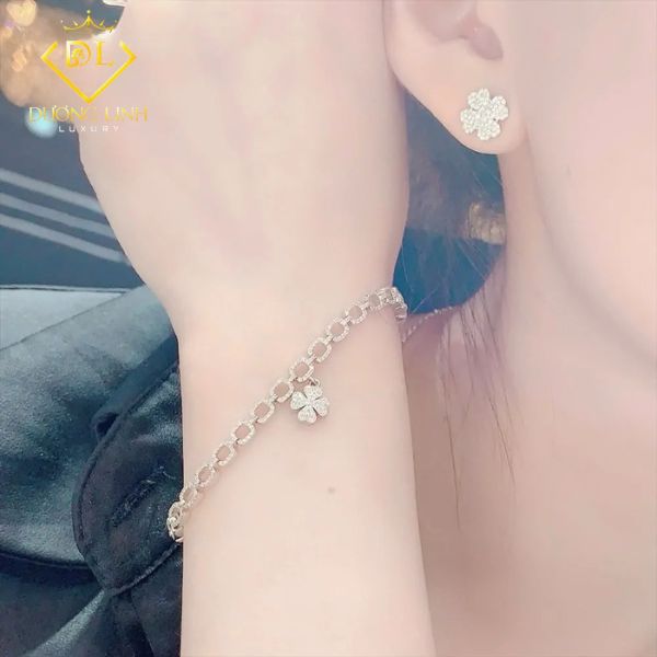 BST Trang Sức Kim Cương Cỏ 4 Lá